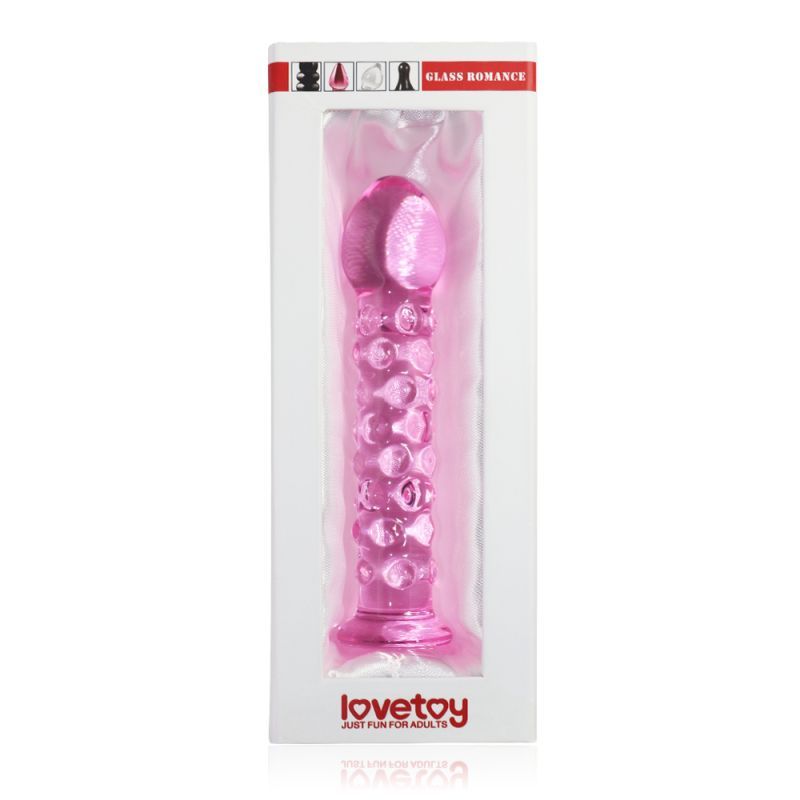 Glass Romance 2 Pink 7in Luxury Glass Dildo for Sensation DONGS Glass