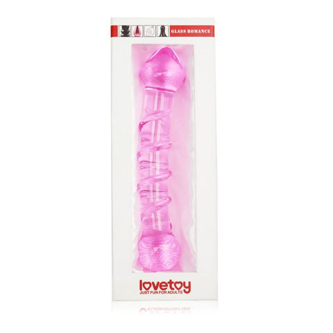Glass Romance 5 Pink 7in Luxury Glass Dildo 7 Inches DONGS Glass