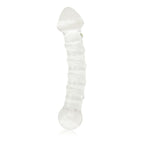 Glass Romance 5 Clear 7 Inch Smooth Glass Dildo Unique Sensation Adult Toy Clear > Glass > Dildos