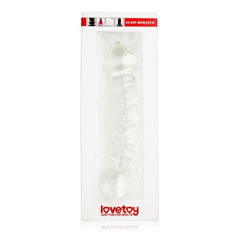 Glass Romance 5 Clear 7in Glass Dildo for Unique Sensation DONGS Glass