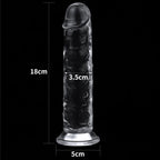 Clear Dildo 7in - Crystal-Clear Realistic Pleasure Toy > Dildos > Realistic Dildos