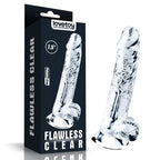 Clear 7.5 Inch Realistic Flexible Skin-Safe Dildo Adult Toy > Dildos > Realistic Dildos