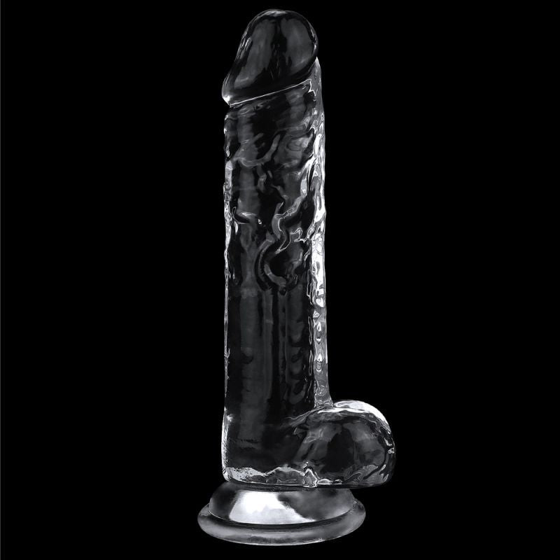 Clear 7.5 Inch Realistic Flexible Skin-Safe Dildo Adult Toy > Dildos > Realistic Dildos