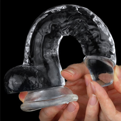 Clear Dildo 7.5 Inch Realistic Adult Pleasure Toy for Sensational Experiences DONGS
