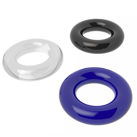 Coloured Triple Donut Cock Ring Set for Enhanced Pleasure and Performance COCK RING Set