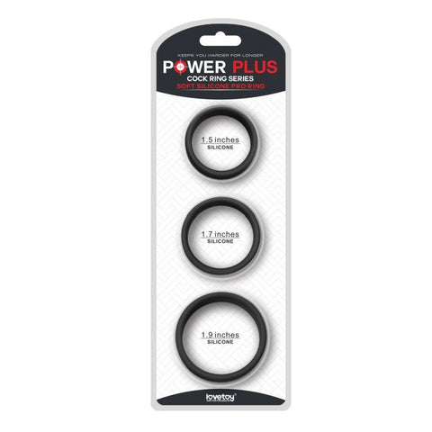 Silicone 3 Piece Pro Cock Ring Set for Enhanced Pleasure and Performance Default Title COCK RING Set