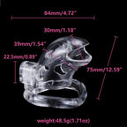 Brutus Shark – Adjustable Polycarbonate Chastity Cage with Ergonomic Rings > Bondage Gear > Male Chastity