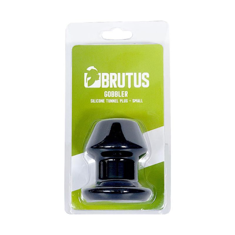 Brutus Gobbler Small – Silicone Tunnel Plug Black Small > Anal Range > Tunnel and Stretchers