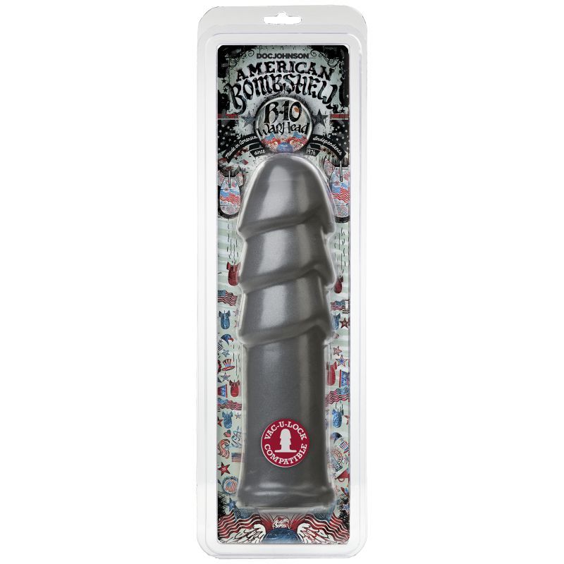 B-10 Warhead 10 Inch Anal Dildo Gun Metal > Dildos > Oversized Toys