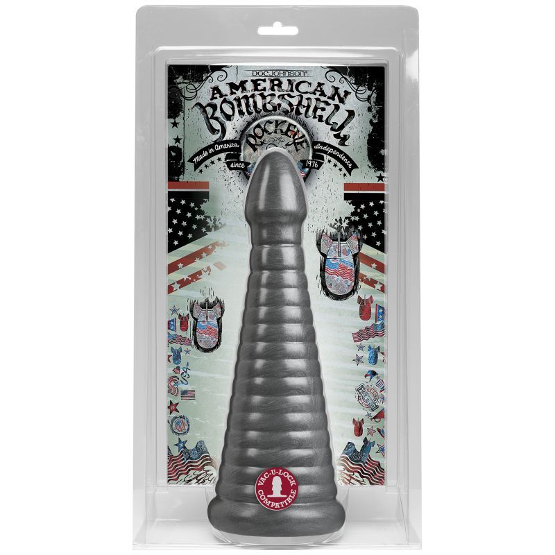 Rockeye 11 Inch Anal Dildo Gun Metal > Anal Range > Oversized Anal Toys
