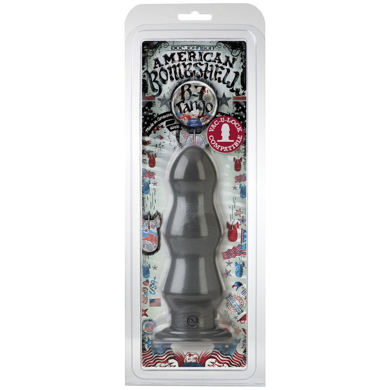 B-7 Tango 7 Inch Anal Dildo (Gun Metal) – Triple Ripple Design Anal Dildo > Anal Range > Oversized Anal Toys