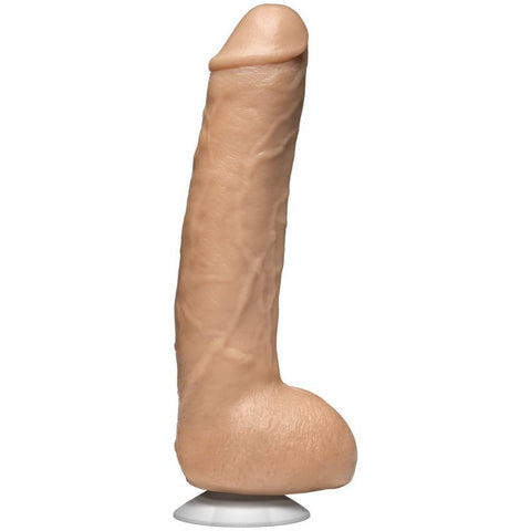 John Holmes Realistic Cock Vanilla - 10 Inch Size Dongs Celebrity