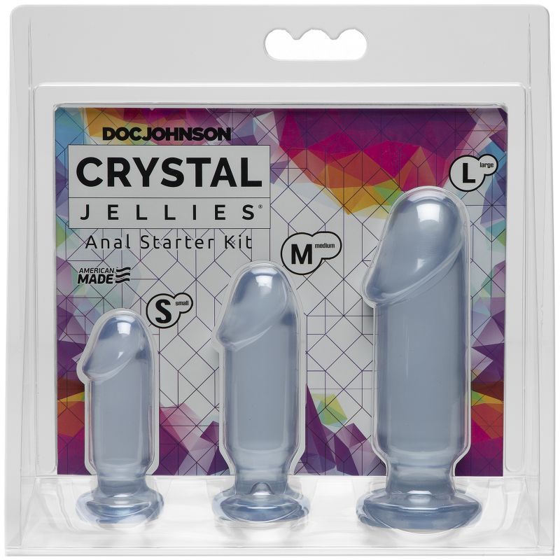Crystal Jellies Anal Starter Kit – 1 Inch Beginner Butt Plug Set Secondary image