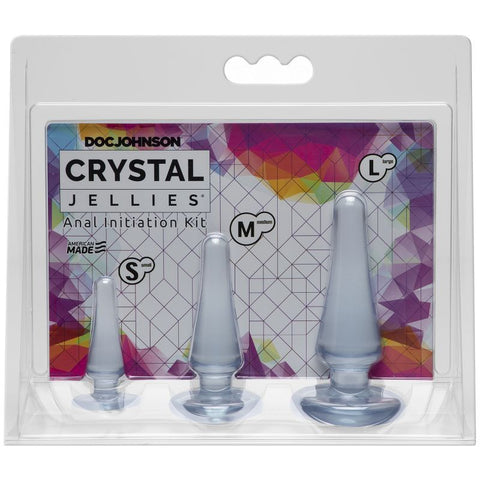 Anal Initiation Kit Clear with 3 Sizes for Beginners > Anal Range > Butt Plug Kits