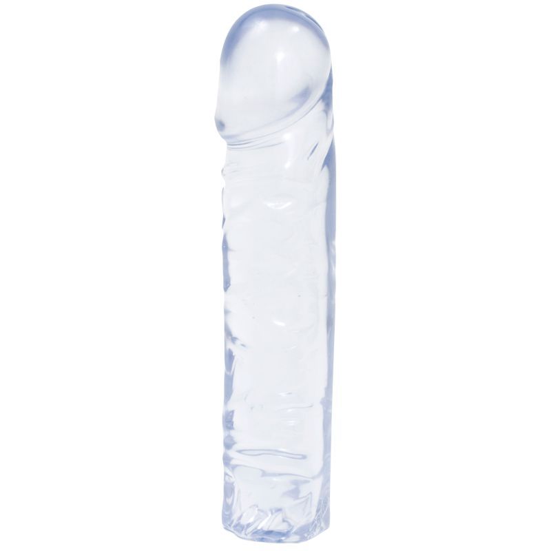Doc Johnson Crystal Jellies 8 Inch Clear Dong – Soft Flexible Dong 8 Inch Length Clear > Dildos > Realistic Dildos