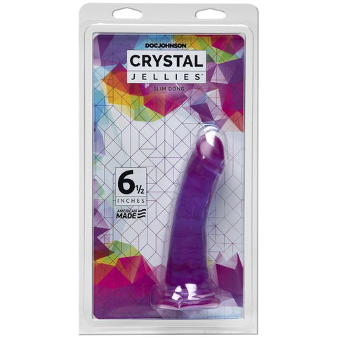 Slim Dong 6.5 in Purple with Suction Cup Base DONGS