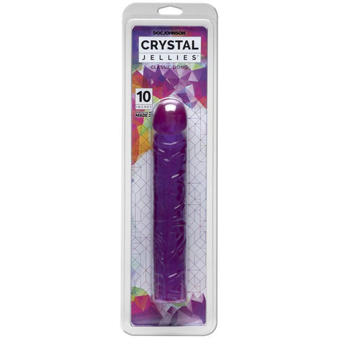 10 In Classic Dong Purple - Textured Body Safe Toy DONGS