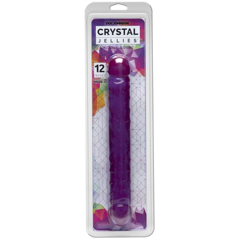 Jr. Double Dong (Purple) 12 Inch – Soft Flexible Double-Ended Dildo > Dildos > Double Dildos