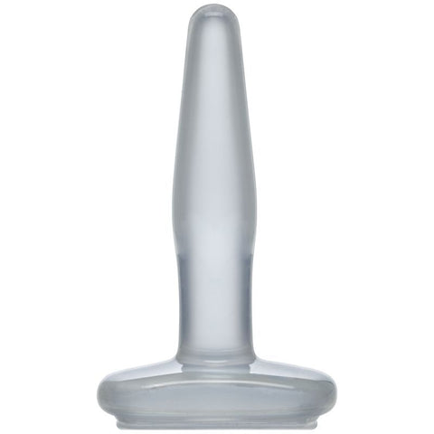 Small Butt Plug Clear 4 Inch Beginner Friendly Toy Clear > Anal Range > Butt Plugs