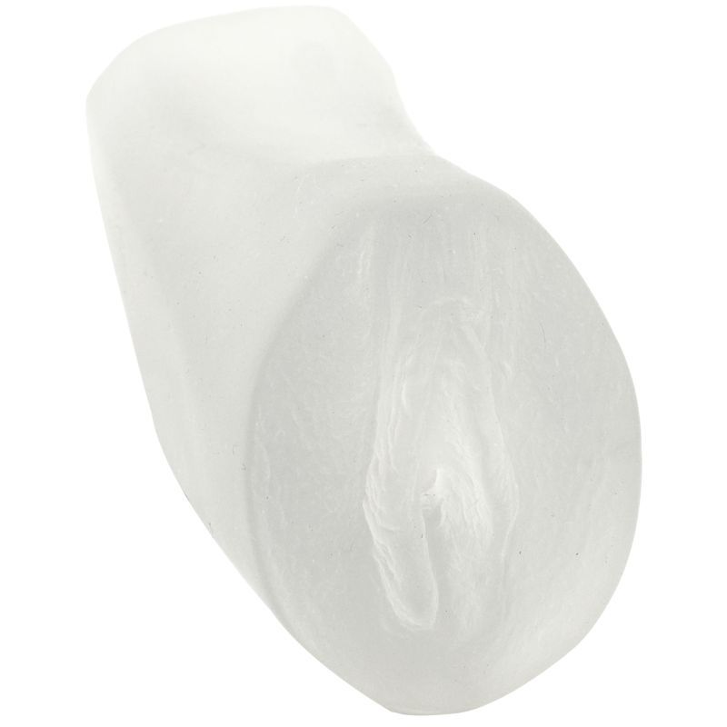 Palm Pal Ultraskyn Pussy Frosted Clear 6 Inch Masturbator Strokers - Manual