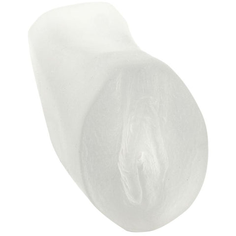 Palm Pal Ultraskyn Pussy Frosted Clear 6 Inch Masturbator Strokers - Manual