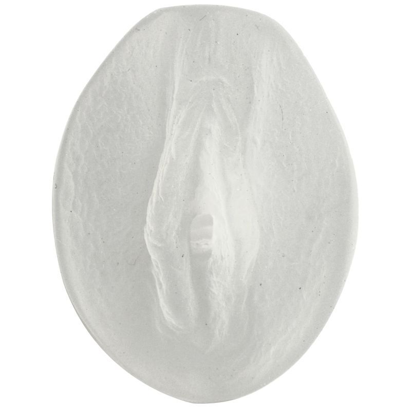 Palm Pal Ultraskyn Pussy Frosted Clear 6 Inch Masturbator Strokers - Manual