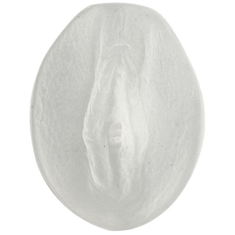 Palm Pal Ultraskyn Pussy Frosted Clear 6 Inch Masturbator Strokers - Manual