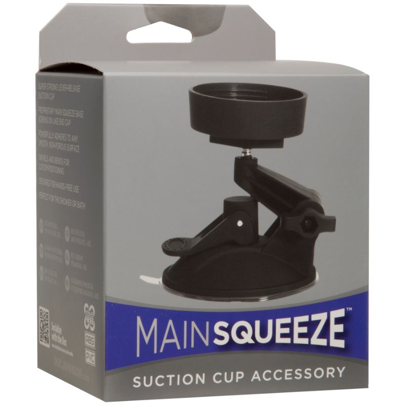 Suction Cup Accessory Black - For Main Squeeze Strokers Strokers - Manual