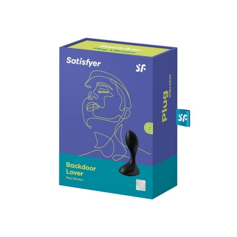 Satisfyer Backdoor Lover Black - Elegant Anal Plug > Anal Range > Vibrating Butt Plugs