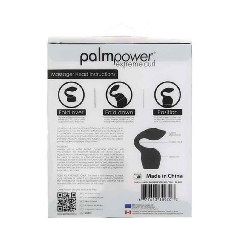 Extreme Pleasure Cap Black for PalmPower Extreme Massage Electric Massager