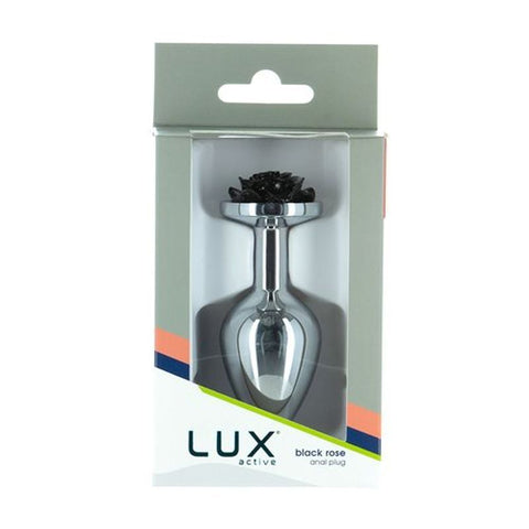 Black Rose 3 Inch Metal Butt Plug > Anal Range > Jewel Butt Plugs