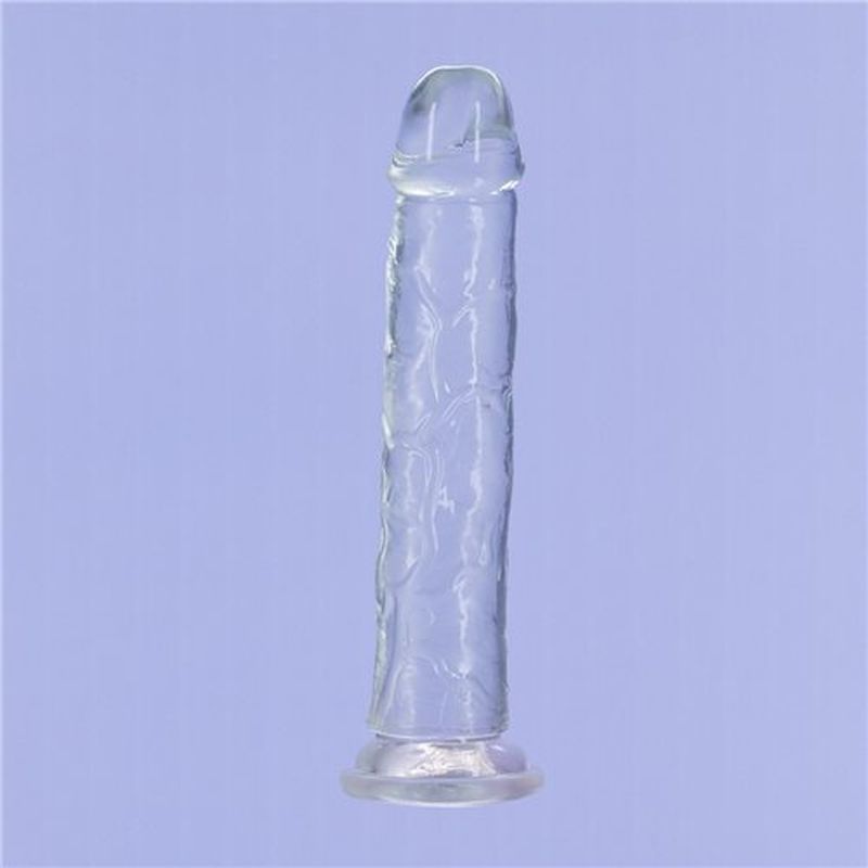 Crystal Dildo Straight 9 Inch Clear Transparent Adult Toy DONGS