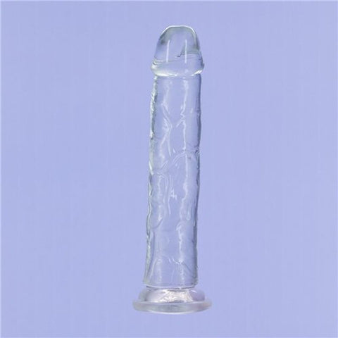 Crystal Dildo Straight 9 Inch Clear Transparent Adult Toy DONGS