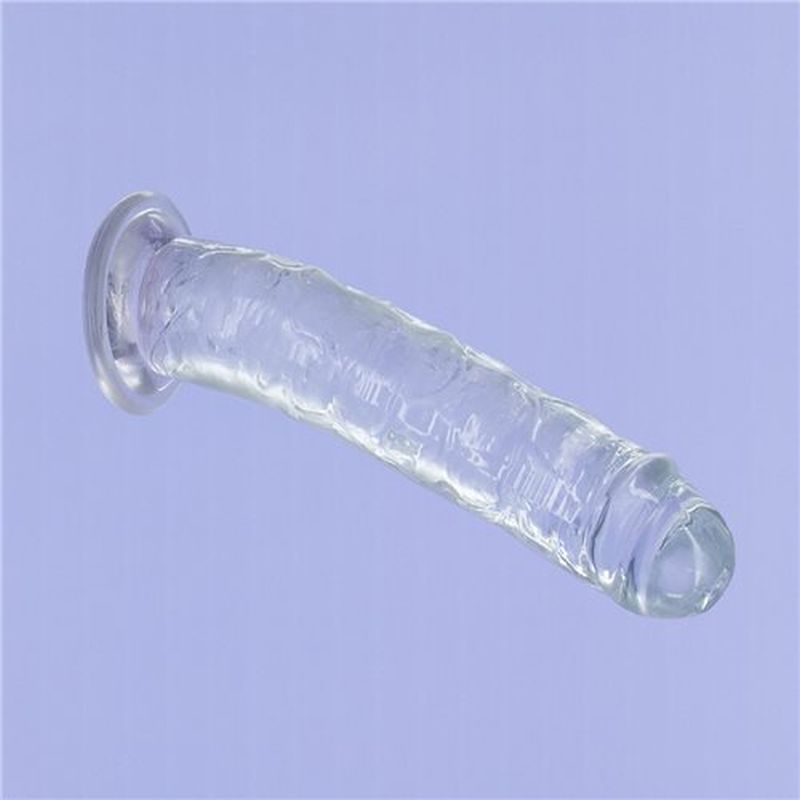 Crystal Dildo Straight 9 Inch Clear Transparent > Dildos > Large Dildos