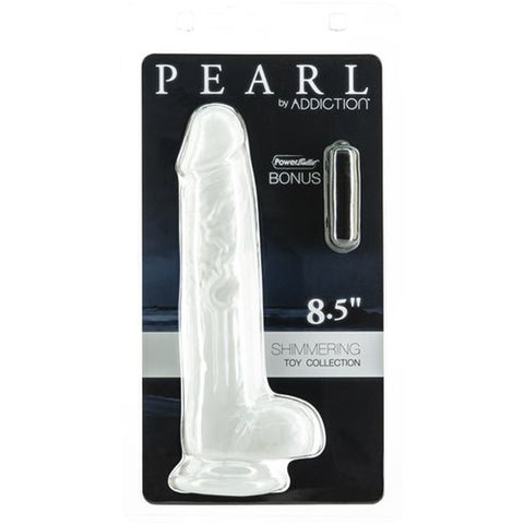 Pearl Dildo 8.5 Inch Pearl White with Suction Cup Base White > Dildos > Realistic Dildos