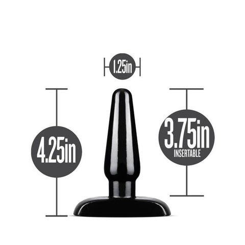 Blush Basic Small Anal Plug Tapered Black for New Sensations > Anal Range > Butt Plugs