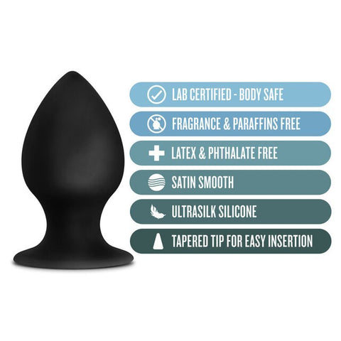 Anal Adventures Platinum Silicone Anal Stout Plug Large Butt Plugs