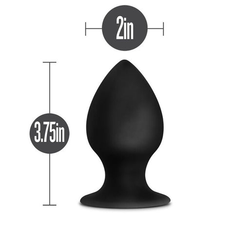 Anal Adventures Platinum Silicone Anal Stout Plug 3.75 Inch Large > Anal Range > Butt Plugs