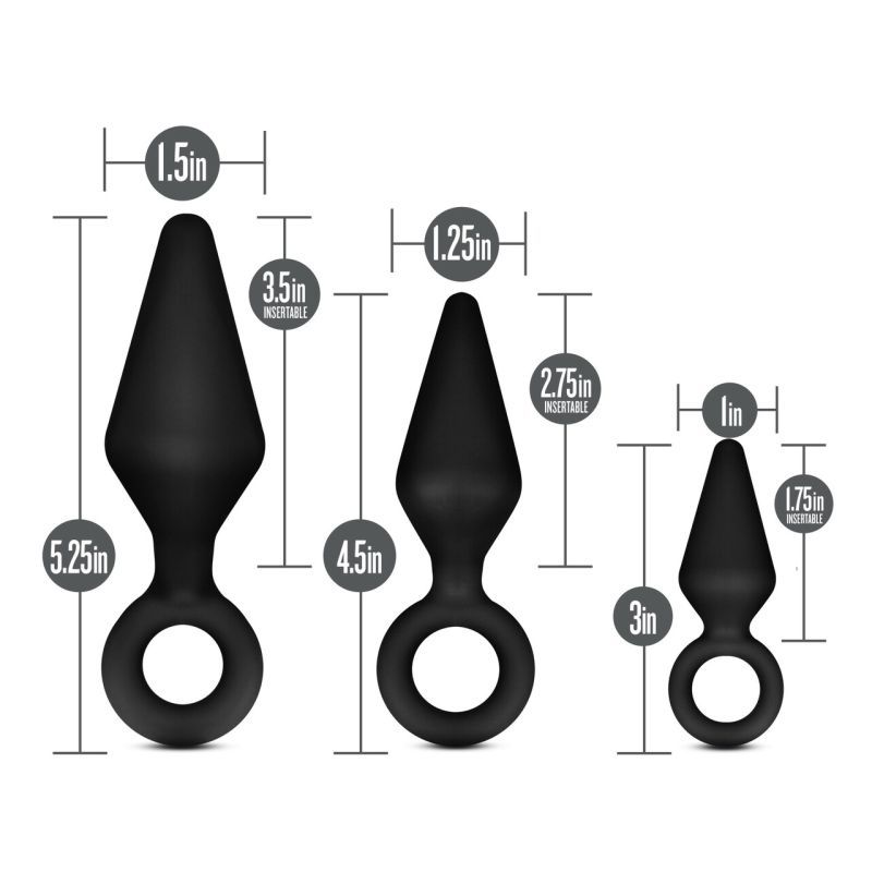 Anal Adventures Platinum Silicone Loop Anal Plug Kit > Anal Range > Butt Plug Kits