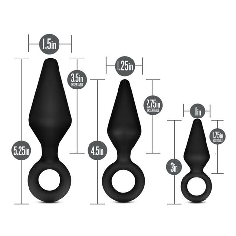 Anal Adventures Platinum Silicone Loop Plug Kit – Silicone Anal Plug Kit > Anal Range > Butt Plug Kits