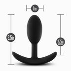 Anal Adventures Platinum Silicone Vibra Slim Plug Small > Anal Range > Vibrating Butt Plugs