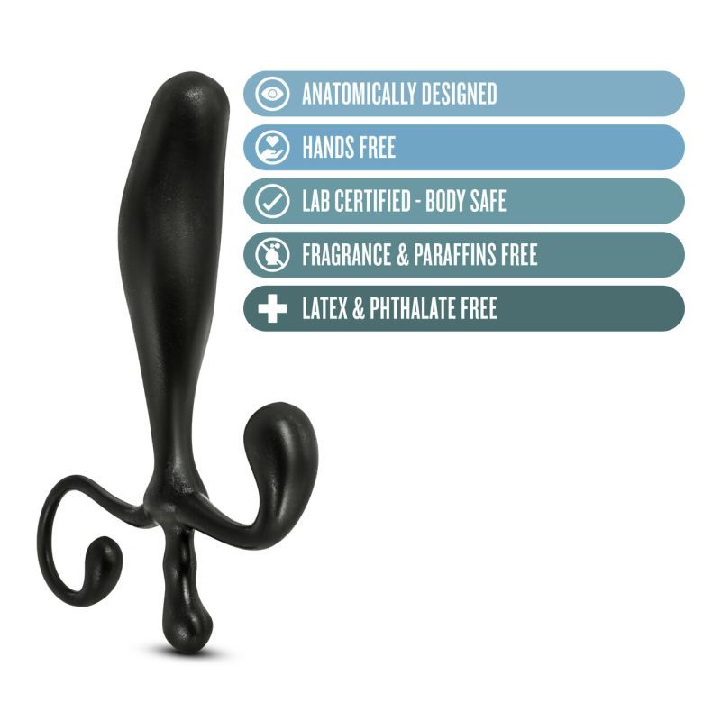 Anal Adventures Prostate Stimulator Black Hands-Free Sex Toy > Anal Range > Prostate Plugs