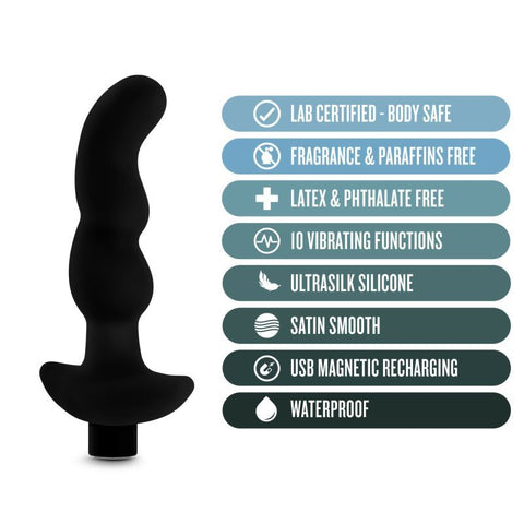 Anal Adventures Platinum Silicone Prostate Massager > Anal Range > Prostate Plugs