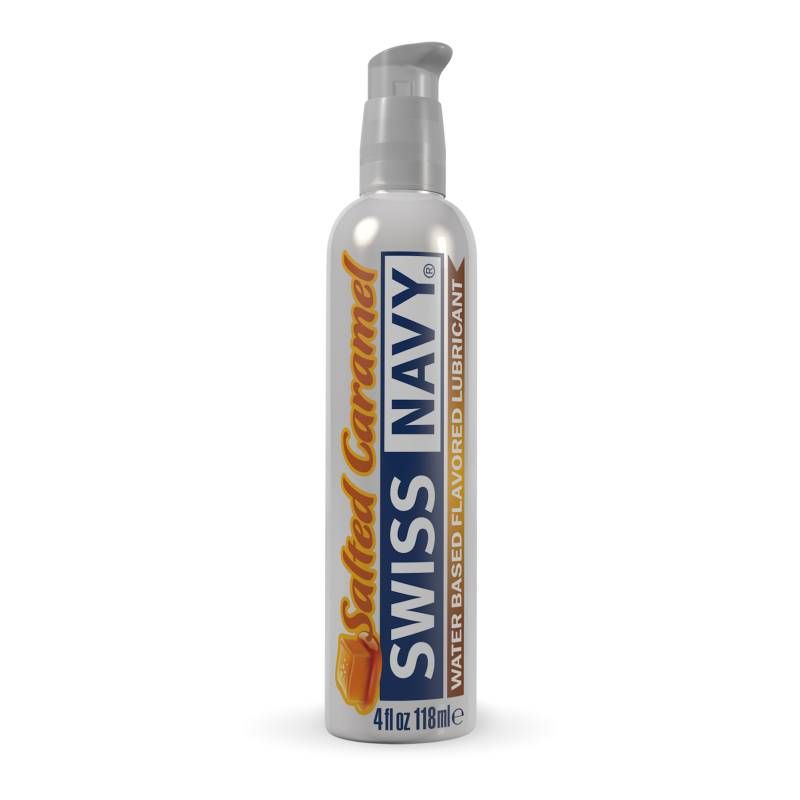 Swiss Navy Salted Caramel Lubricant 4 Ounce Intimate Pleasure Enhancer > Lube > Flavoured
