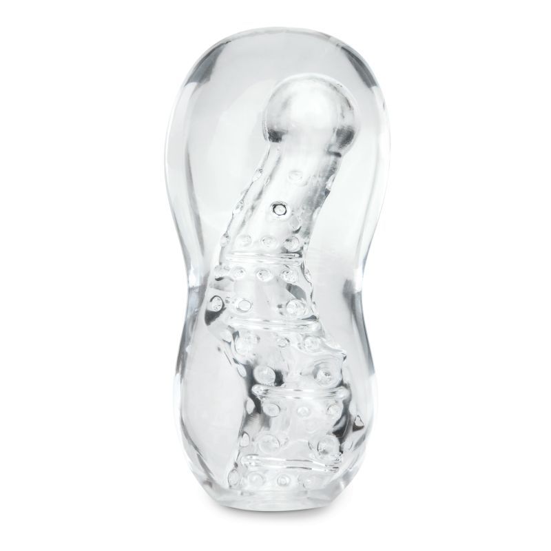 Zolo Gripz Wavy Clear – Squeezable Stroker > Sex Toys For Men > Masturbators > Manual