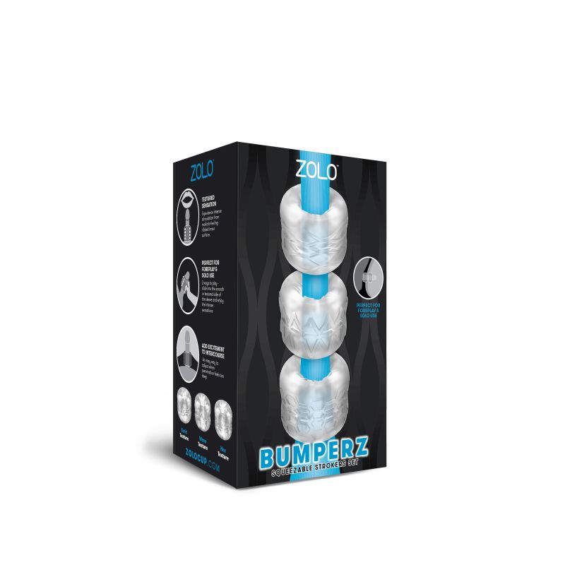Zolo Bumperz 3 Pc Stroker Set Strokers - Manual