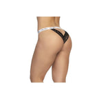 Lace Keyhole V Back Panty in Black > Clothes > Panties