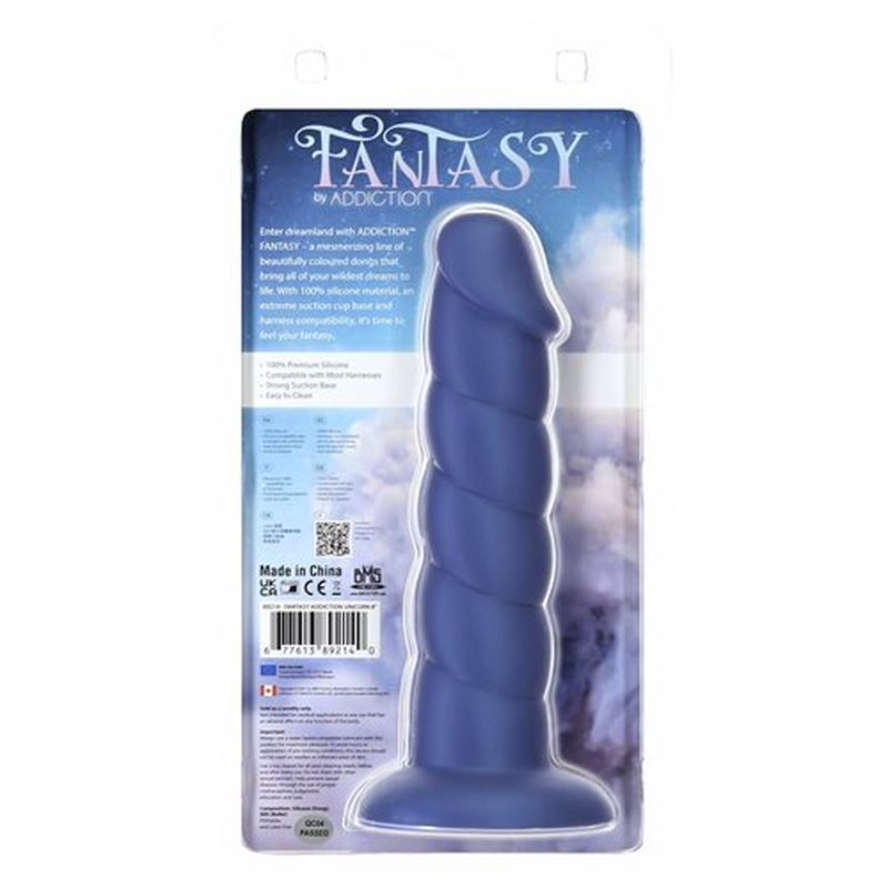 Unicorn Dildo 8 Inch Blue Fantasy Adult Toy Fantasy Dongs
