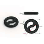 Brutus Yin Yang Silicone Cock and Ball Duo Ring > Cock Ring > Single