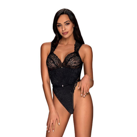 Elisetta Teddy in Classic Black Black Large Extra Large Teddies